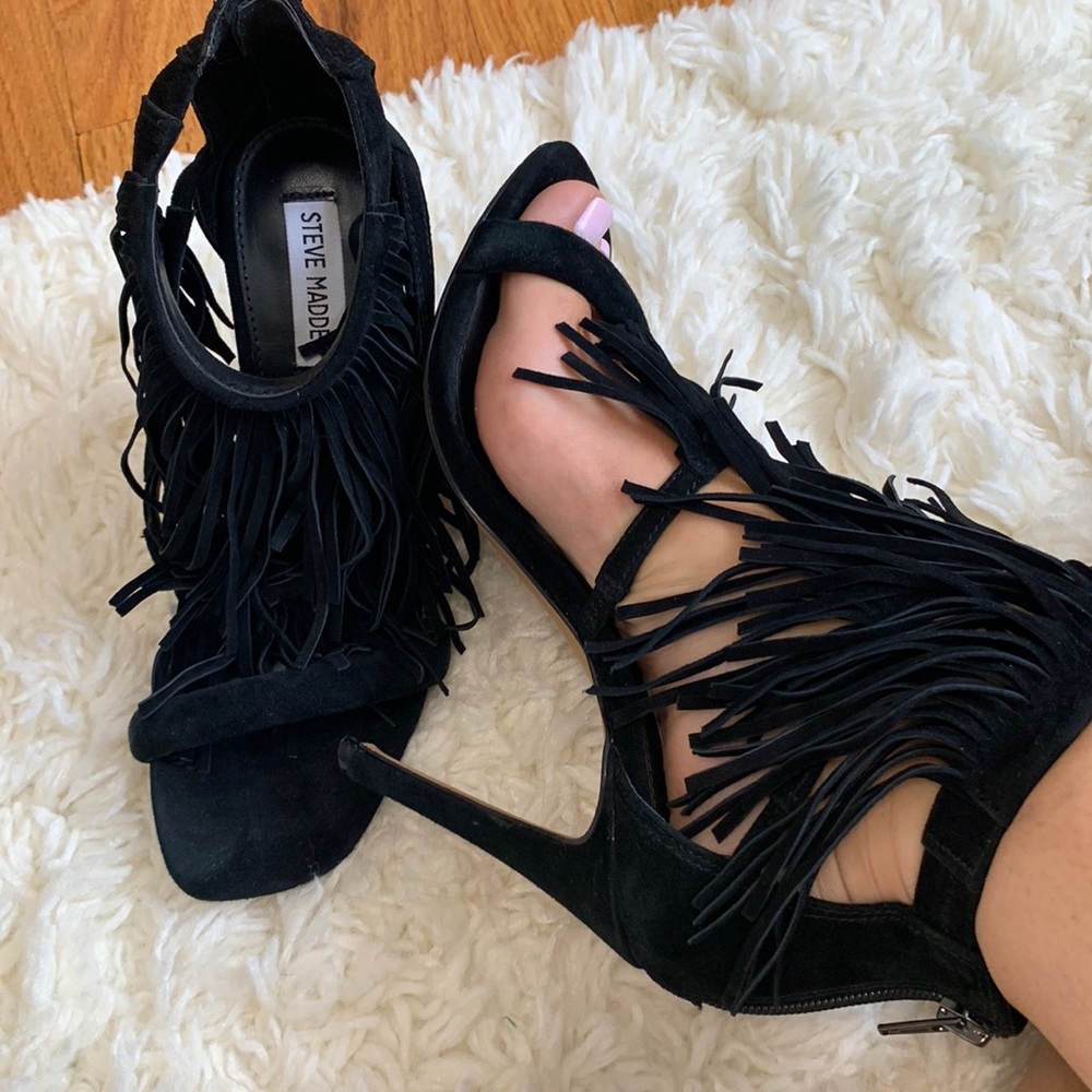 Steven Madden Fringe Heels